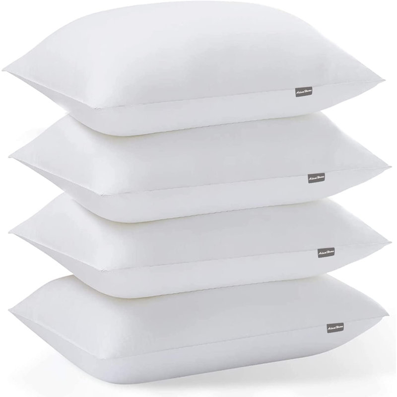 Adam Home Polyester Medium Support Pillow (Set of 4) & Reviews